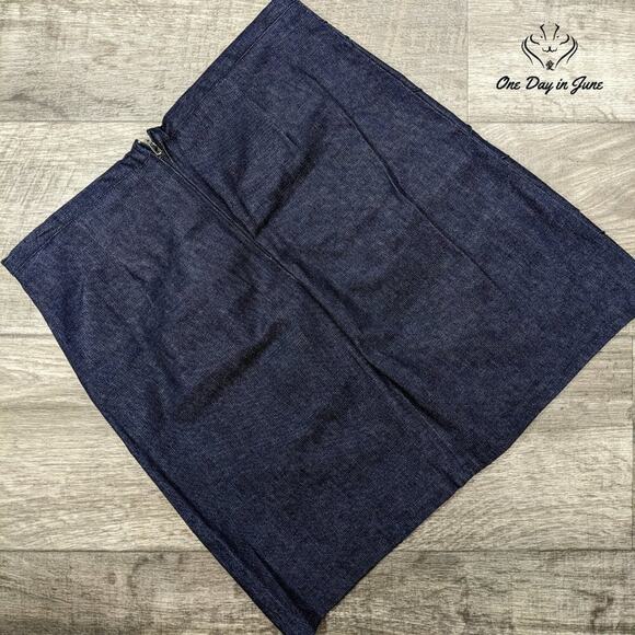 Tracy Evans Limited Juniors String Tie Denim Skirt Size 5 - Picture 4 of 4